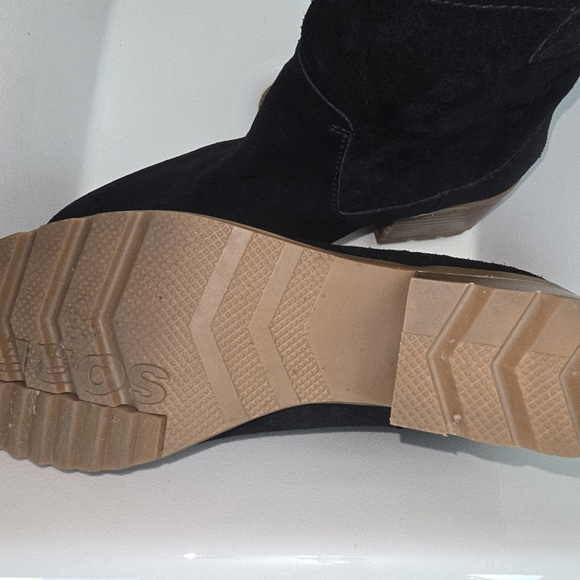 Sorel Cate black suede rain boot 8.5 - Picture 9 of 9